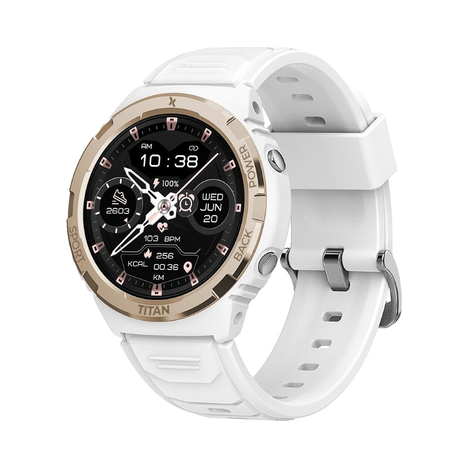 Smartwatch Maxcom FW100 BI 45 mm AMOLED IP69K white