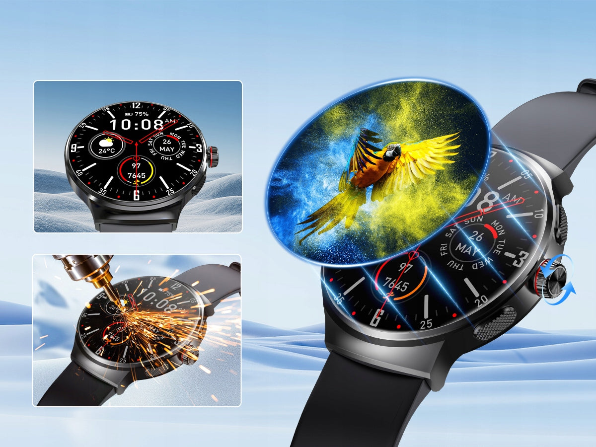 Smartwatch Men,Bluetooth Calls,70+ Sport Modes,IP68 Waterproof,Pedometer Brand OUKITEL