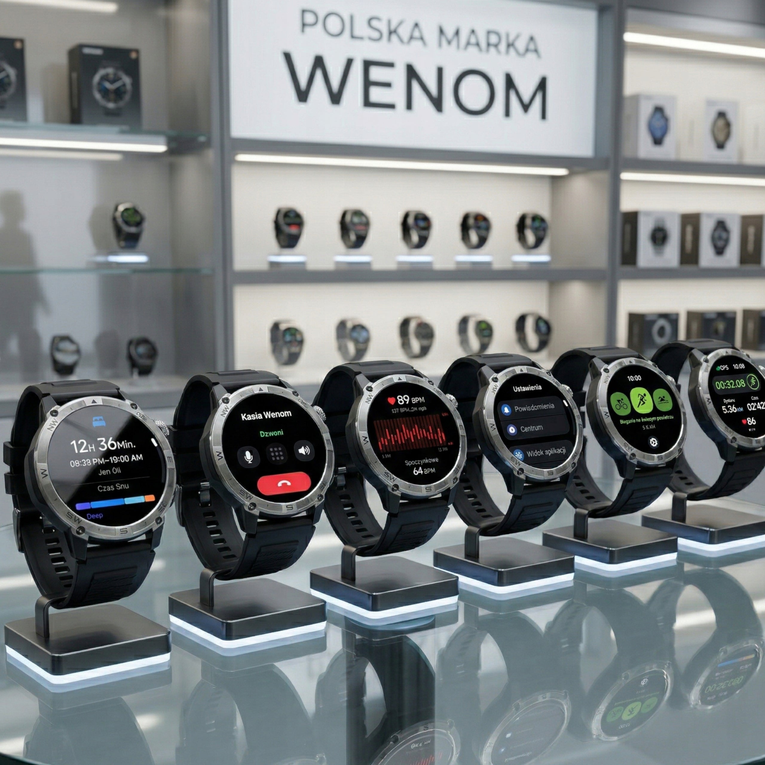 Smartwatch Men Wenom Explorer GPS Waterproof IP68 Black Sports Manufacturer code Watch2