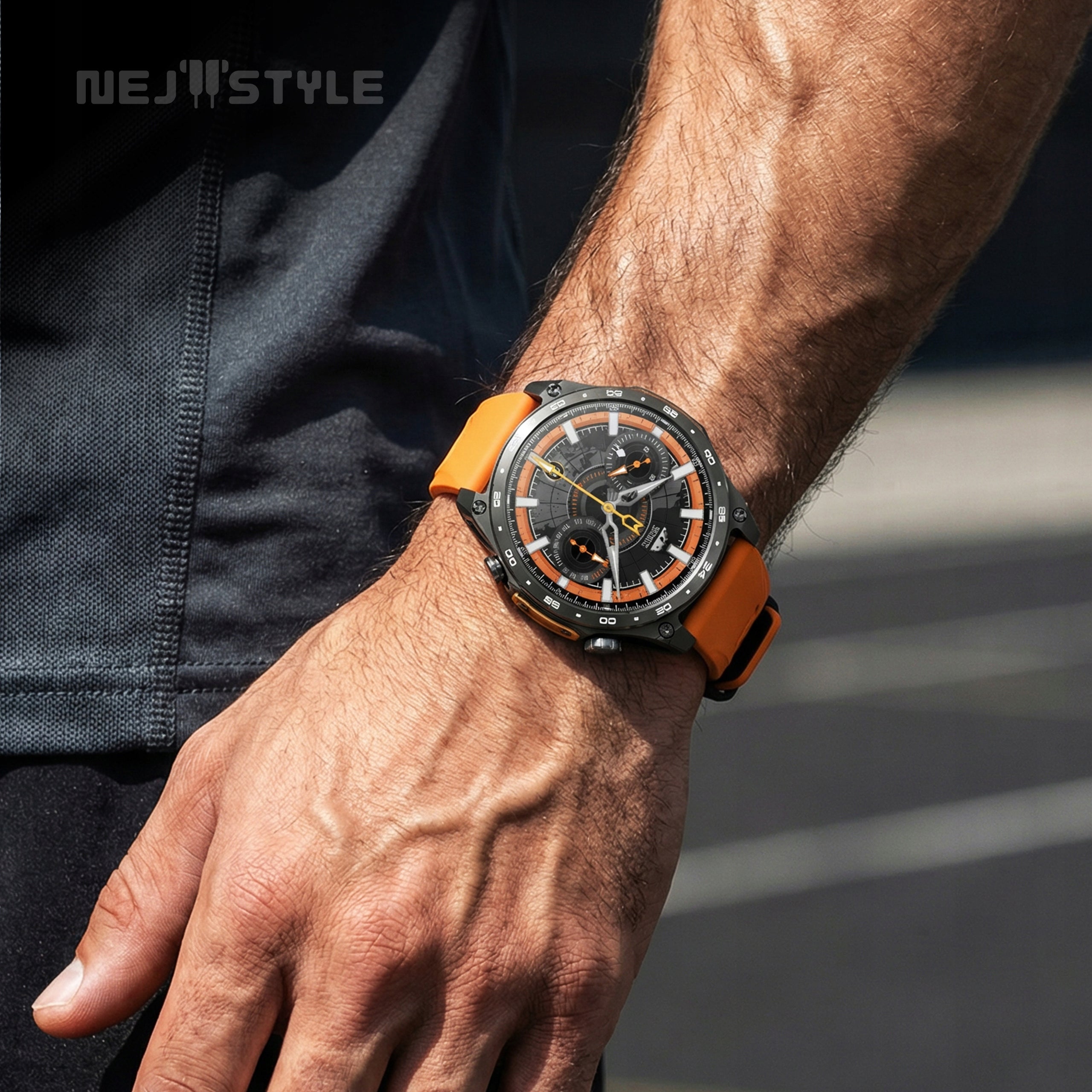 Smartwatch Men's AMOLED GPS Talk 4GB MAPS Watch IP68 Pressure Menu PL Manufacturer code NS-GPS-AMOLED-530-3ATM
