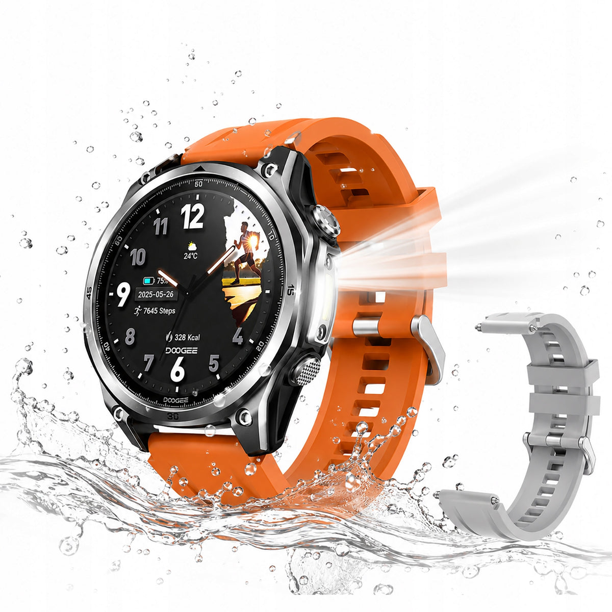 Smartwatch Men's GPS AMOLED Conversation MENU PL IP69K Watch sport WATERPROOF