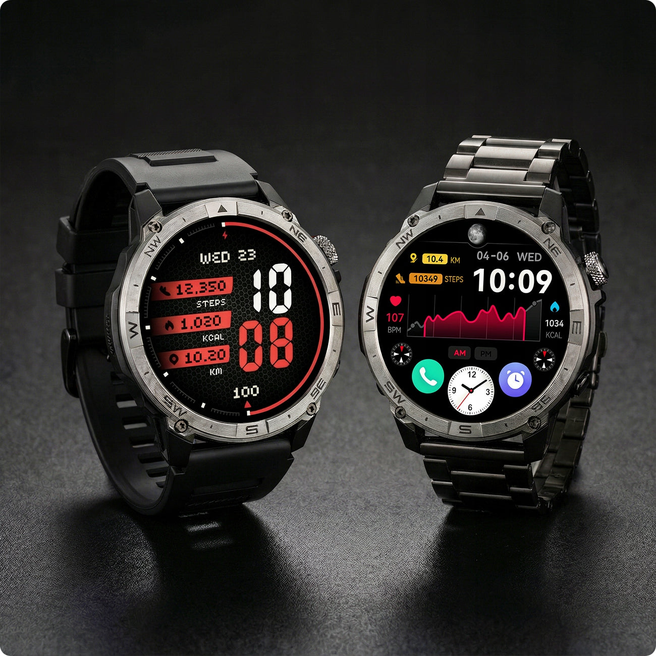 Smartwatch Men's GPS Talk Waterproof Menu PL Sport Compass 530mAh 3Stripes Manufacturer code Smart watch sportowy gps wodoodporny amoled