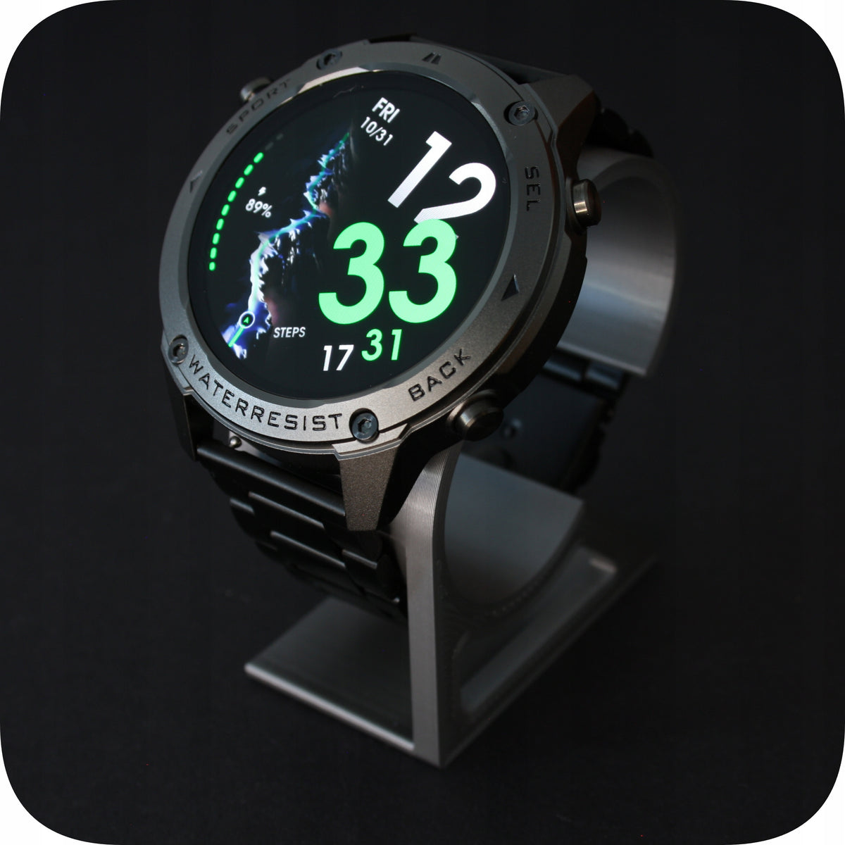 Smartwatch Men's GPS Watch Waterproof 5 ATM Talking Screen Amoled Menu PL Packaging status original