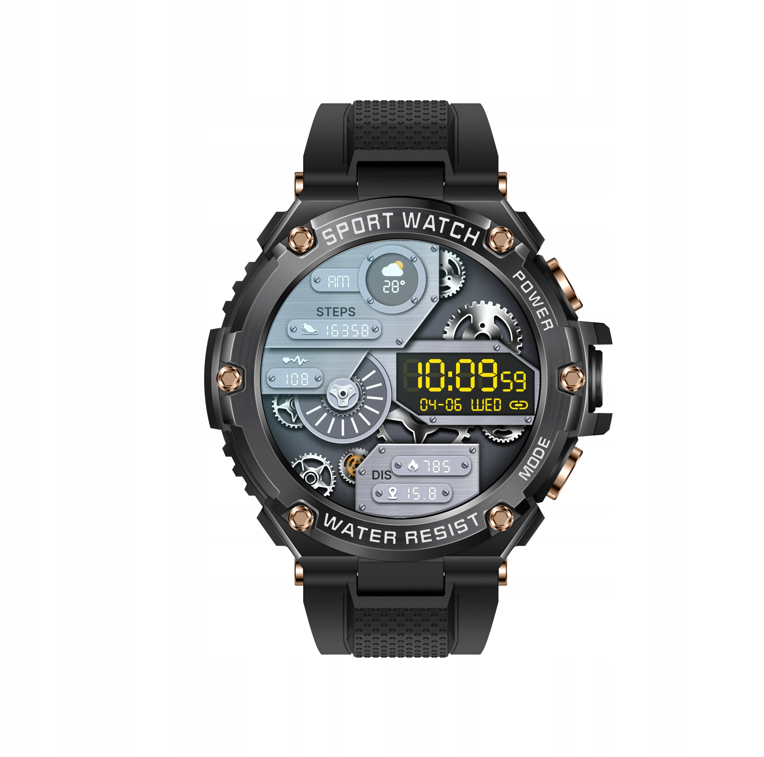 Smartwatch Men's watch HUGE BATTERY 800mAh LARGE DIAL BLACK Manufacturer code SMARTWACH ZEGAREK MĘSKI CZARNY 800MAH