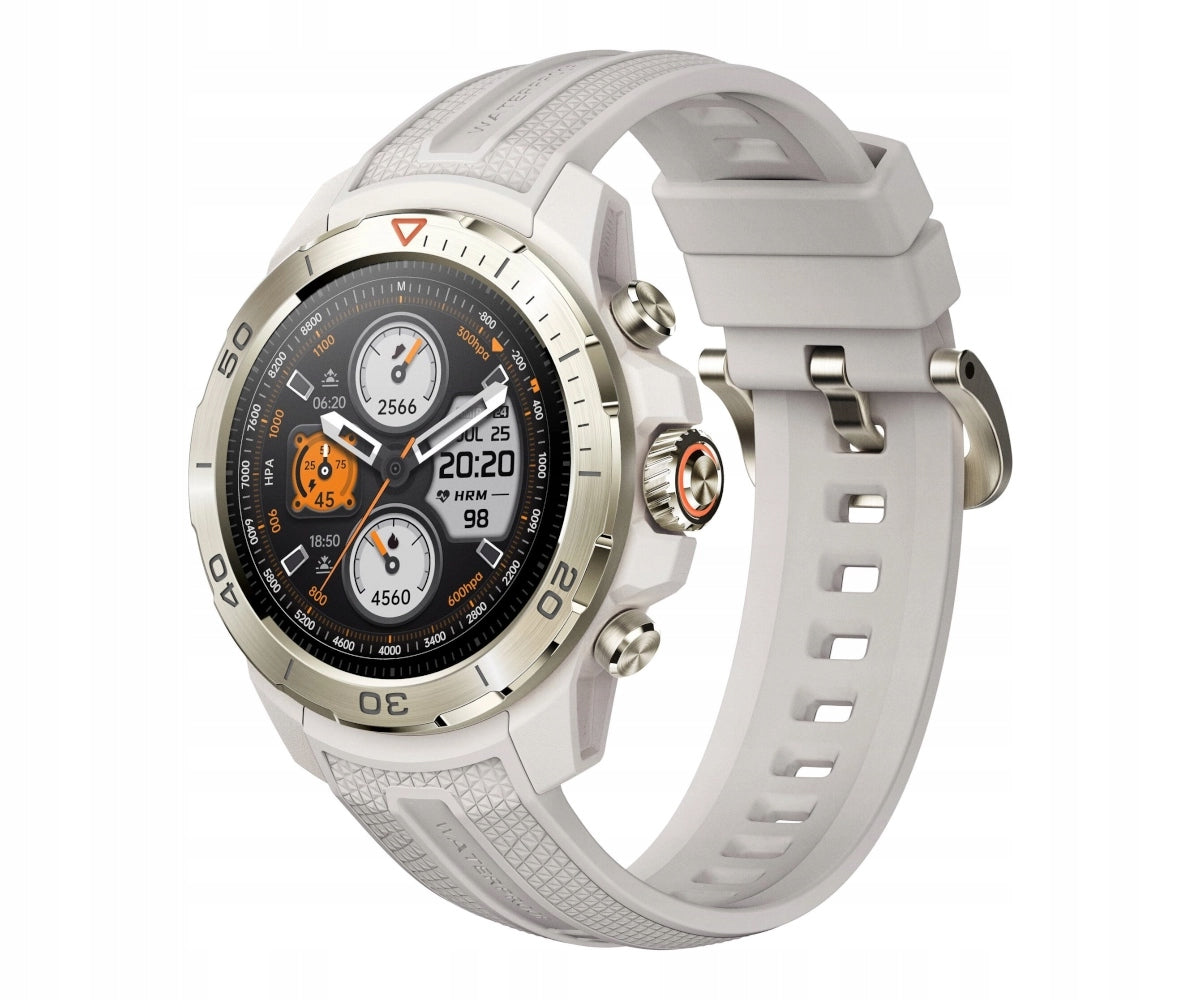 Smartwatch Mibro GS Explorer AMOLED 1,32" Bluetooth GPS up to20h 10ATM White
