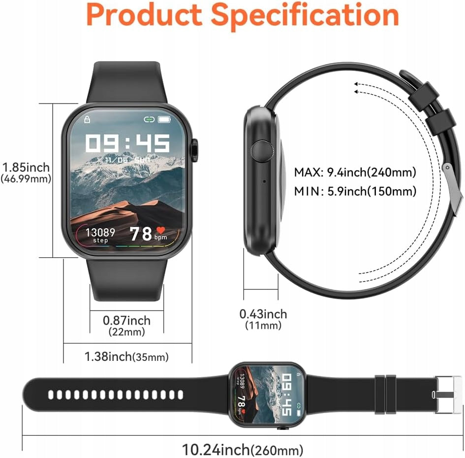 Smartwatch Montre 1,85" PINK PM102 * Manufacturer code G28