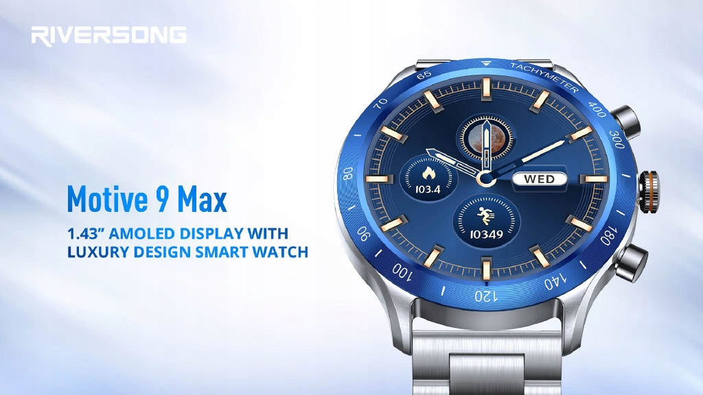 Smartwatch Riversong Motive 9 Max steel bracelet AMoled IP68 Smartband EAN (GTIN) 6975222043293
