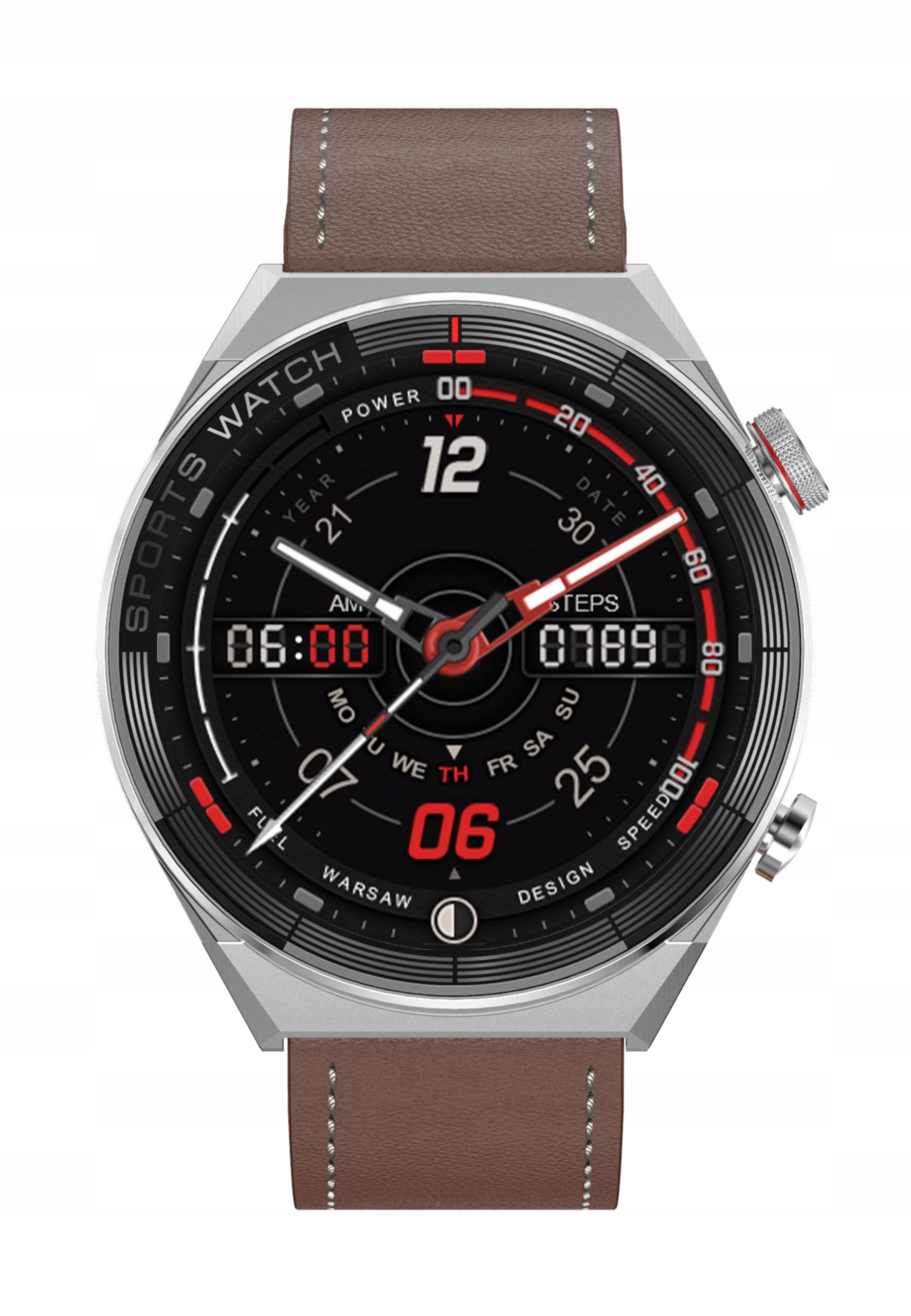 Smartwatch SET OF TWO STRAPS|CONNECTIONS|SMS|SPORT MODES|EN MENU|DESIGN Brand Watchmark