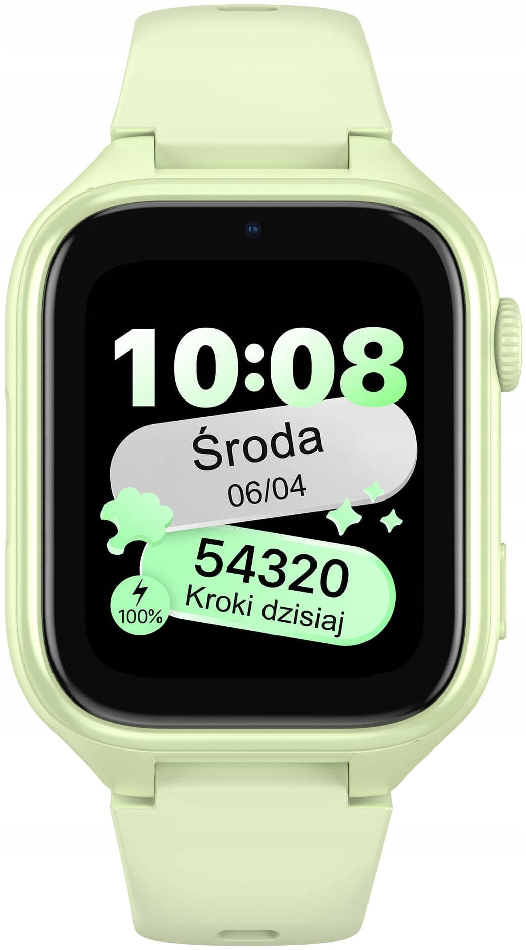 Smartwatch STELIO Junior 4G Pistachio Case shape rectangular