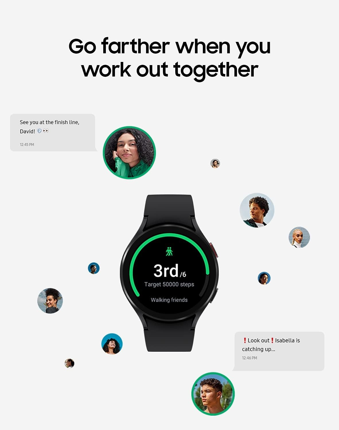 Smartwatch Samsung Galaxy Watch 4 R860 Waterproof Screen AMOLED WearOS 40mm Brand Samsung