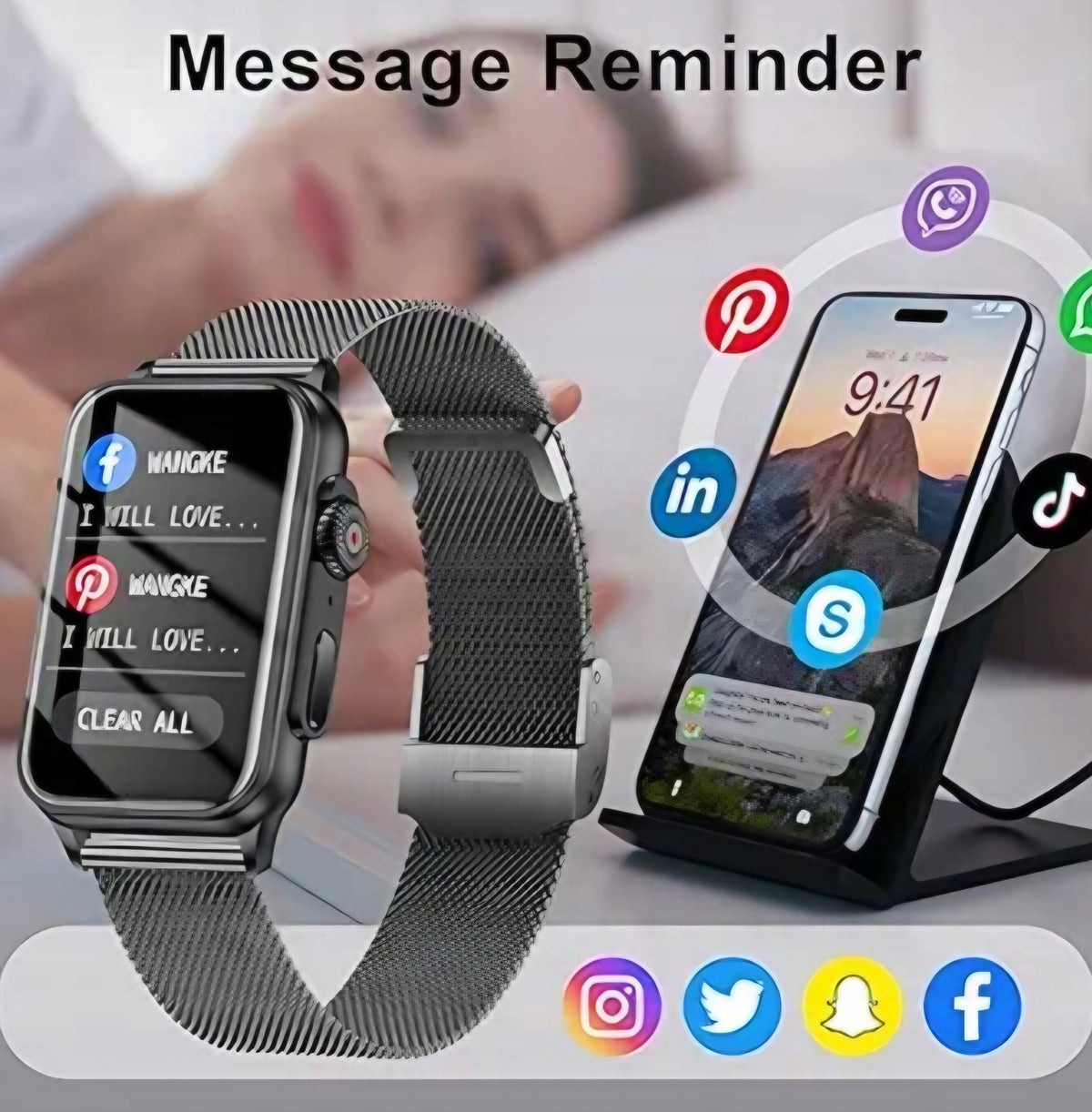 Smartwatch Sports Lama Sport Black Bluetooth IP67 Pedometer Heart Rate Monitor Packaging status original