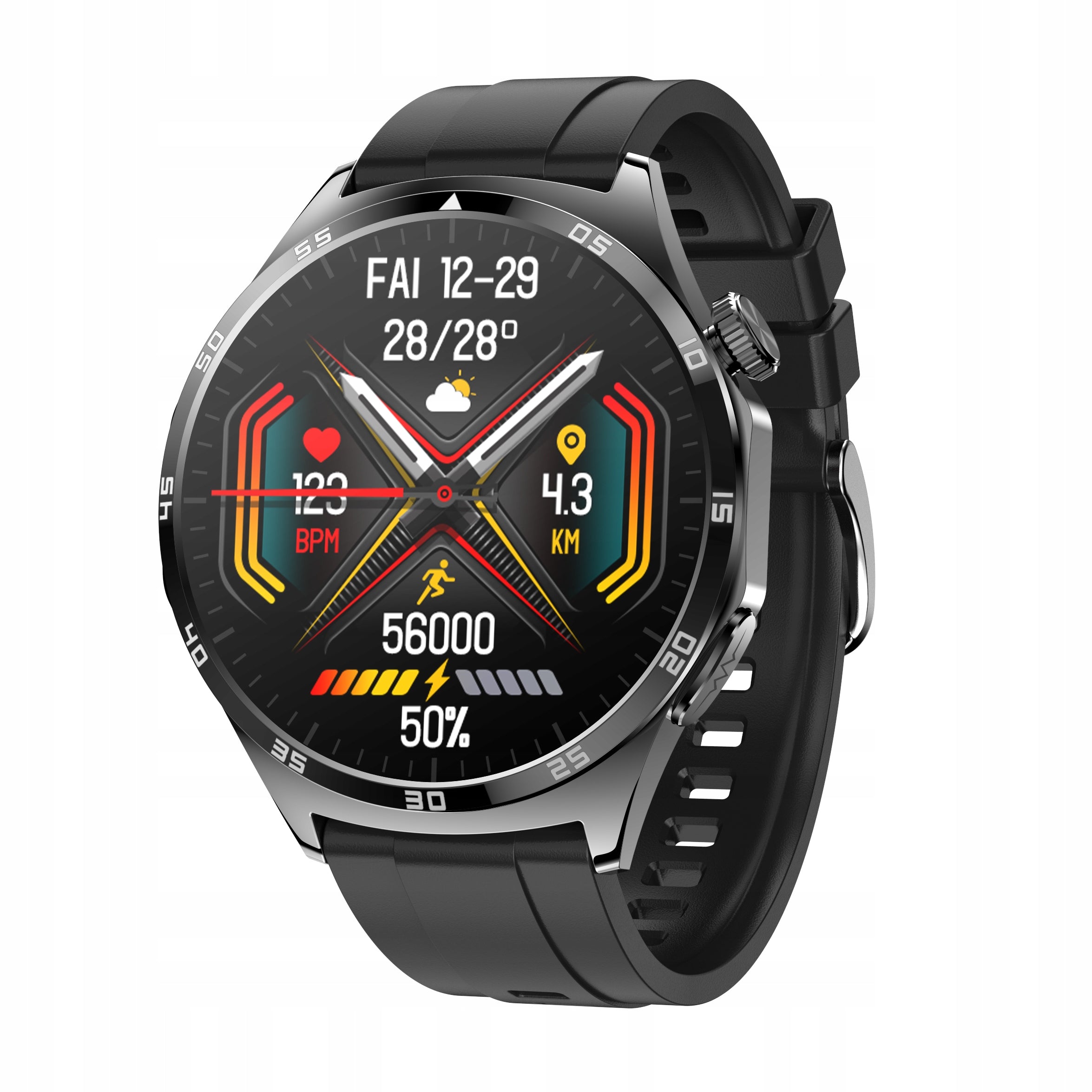 Smartwatch TALK ECG sugar measurement polish menu HRV GlacierX Vital EAN (GTIN) 5907339230168