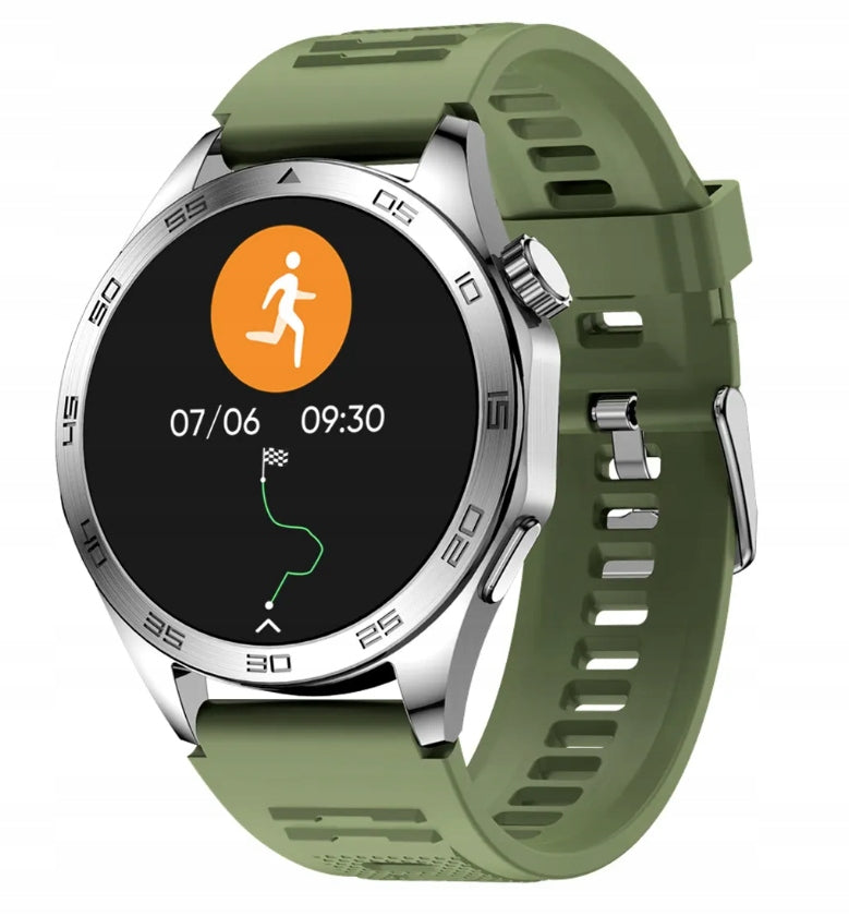 Smartwatch Talk Functions GPS Flashlight GlacierX Noir Set of 2 Straps Packaging status original