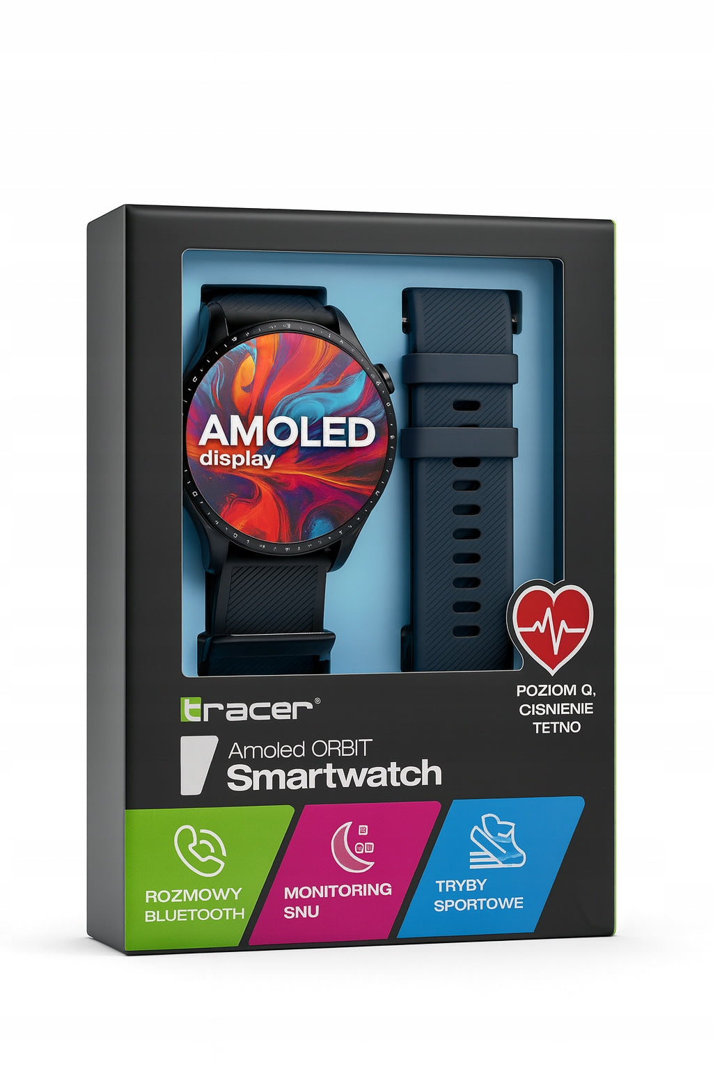 Smartwatch Tracer Amoled ORBIT black