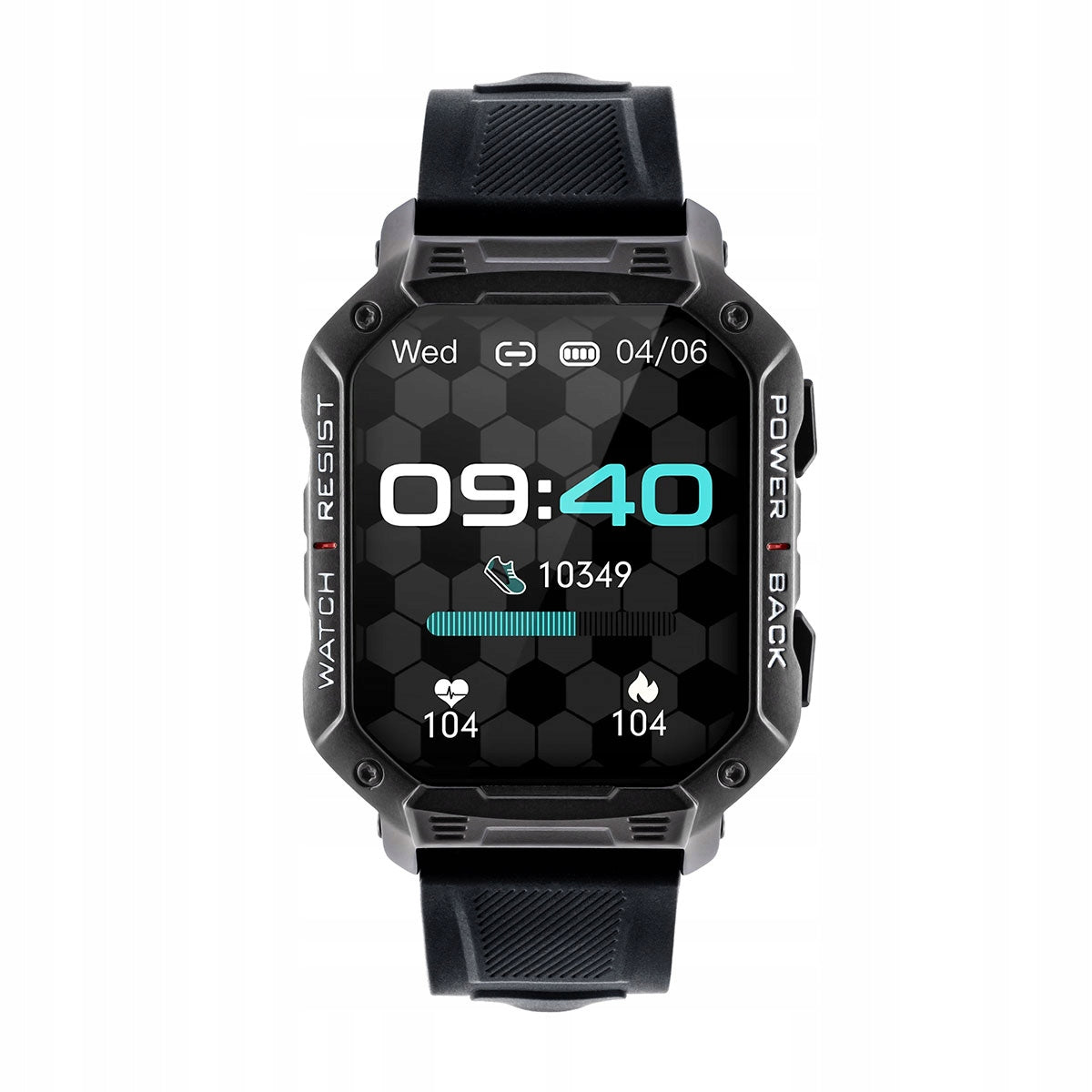 Smartwatch Ultra Black 105 MODES SPORT CALLS RINGING MENU PL