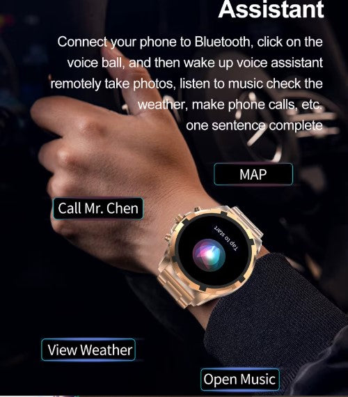 Smartwatch Watch HK98 GOLD BUSINESS Large HD AMOLED CZ PL UA Menu Packaging status original
