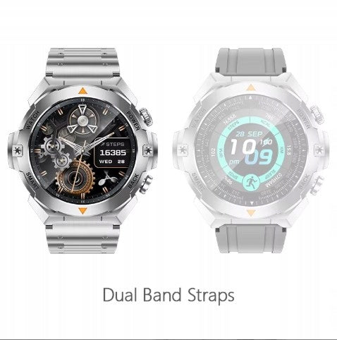 Smartwatch Watch KM99 SILVER Business 2 STRIPES BIG HD CZ PL Menu EAN (GTIN) 5903278412962