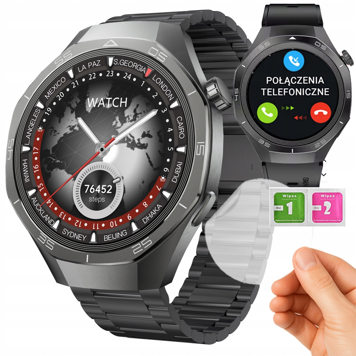 Smartwatch Watch PL Talking SOS Assistant Flashlight Smartwatch Oxygen