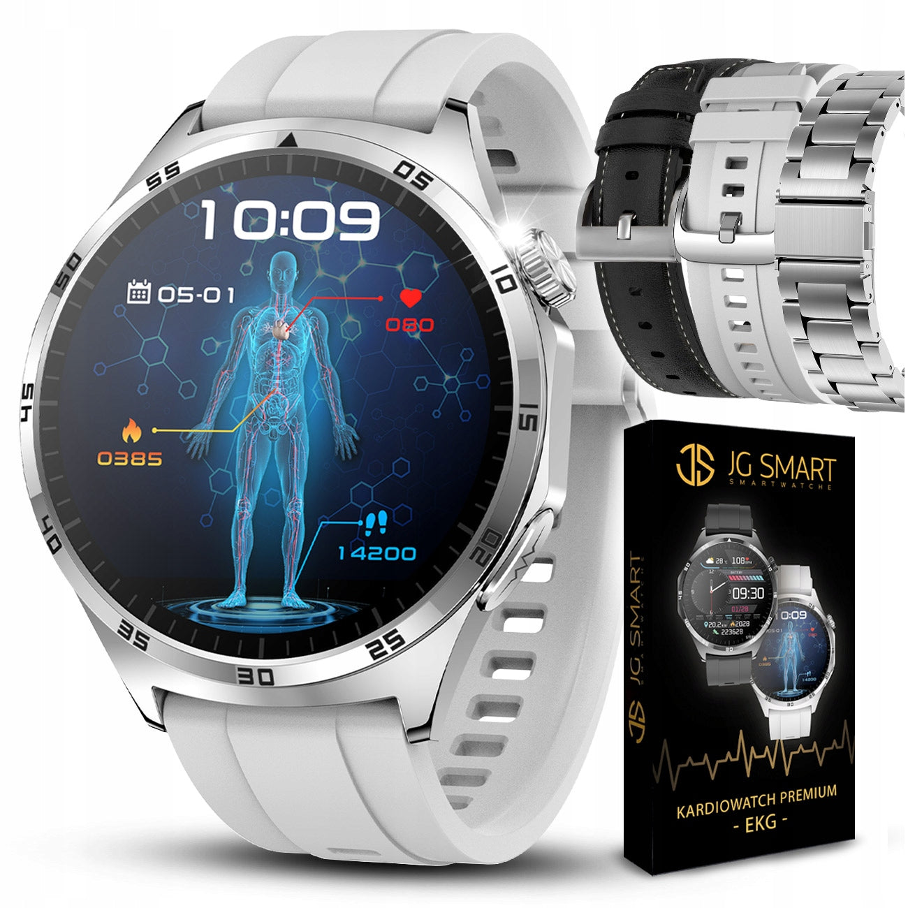 Smartwatch Watch for Senior POLISH ECG MENU HEART RATE TEMPERATURE