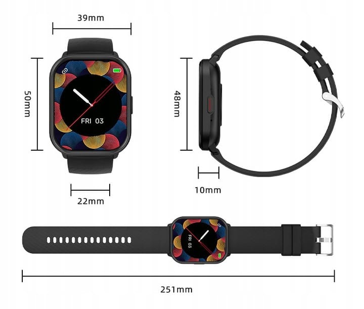 Smartwatch Wenom TS-11 black Packaging status original