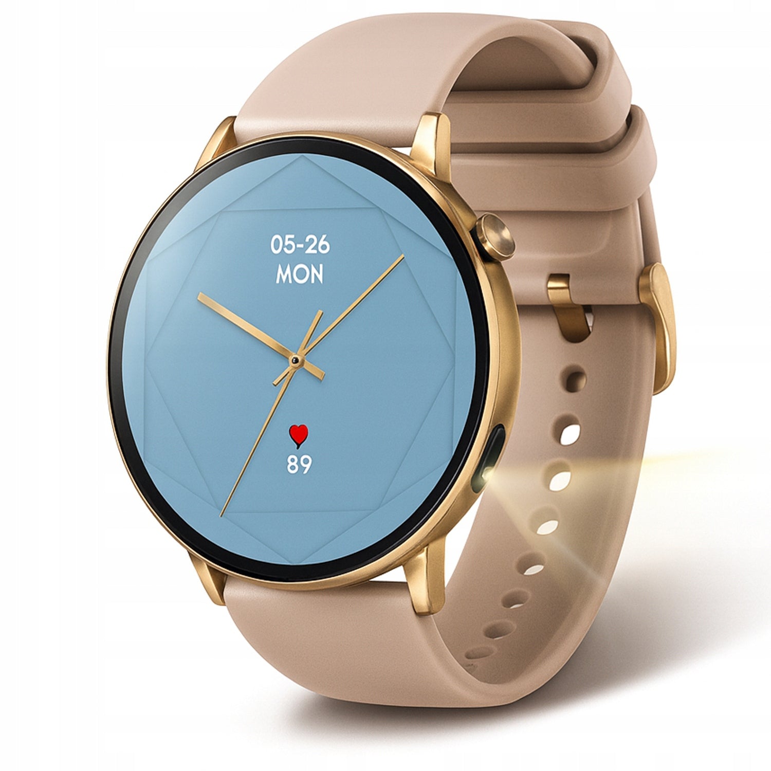 Smartwatch Women's Amoled Talk Menu Polish Pressure Sport Flashlight Gold Manufacturer code smart watch dla kobiety polski amoled zdrowie