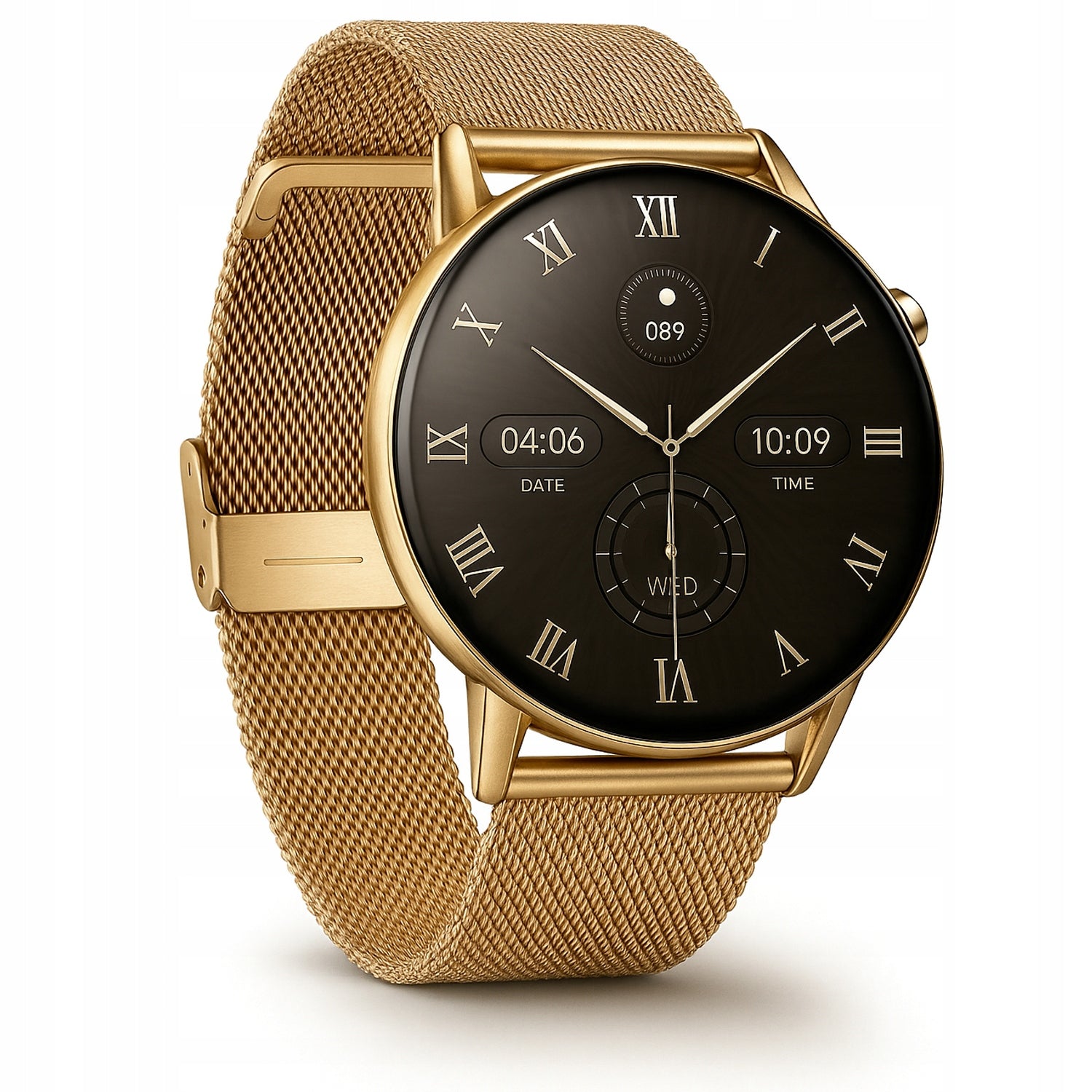 Smartwatch Women's Amoled Talk Menu Polish Pressure Sport Flashlight Gold Packaging status original