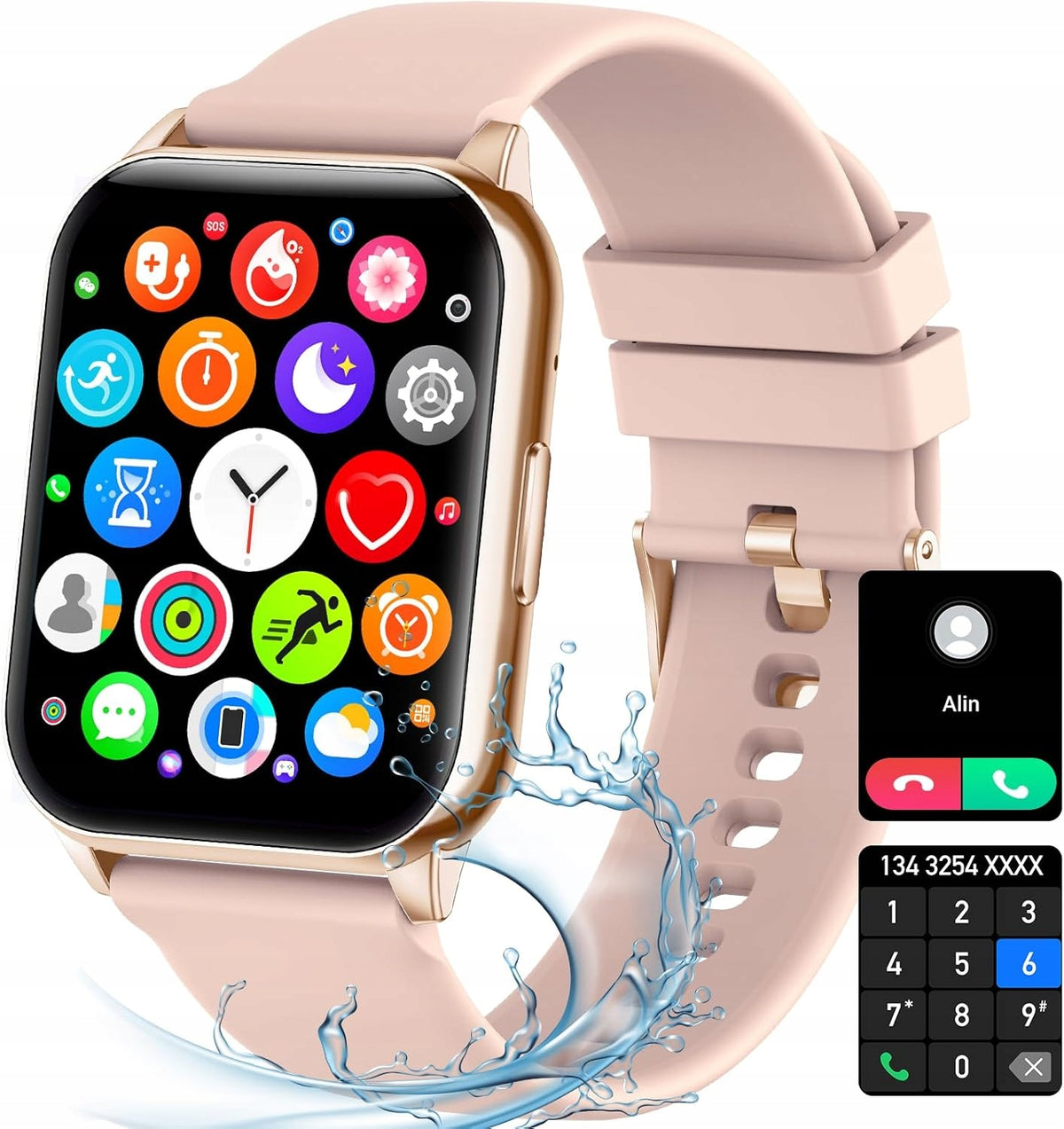 Smartwatch Women's Fitness Watch L55 1.96" Bluetooth iOS Android IP67