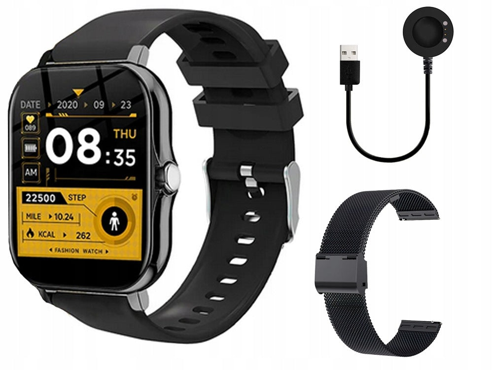 Smartwatch Women's Sports Watch Men's Bluetooth Talk Heart Rate Monitor Black Brand Verk Group