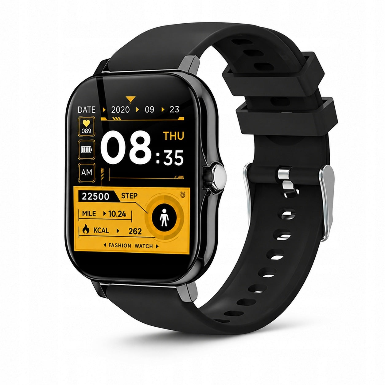 Smartwatch Women's Sports Watch Men's Bluetooth Talk Heart Rate Monitor Black