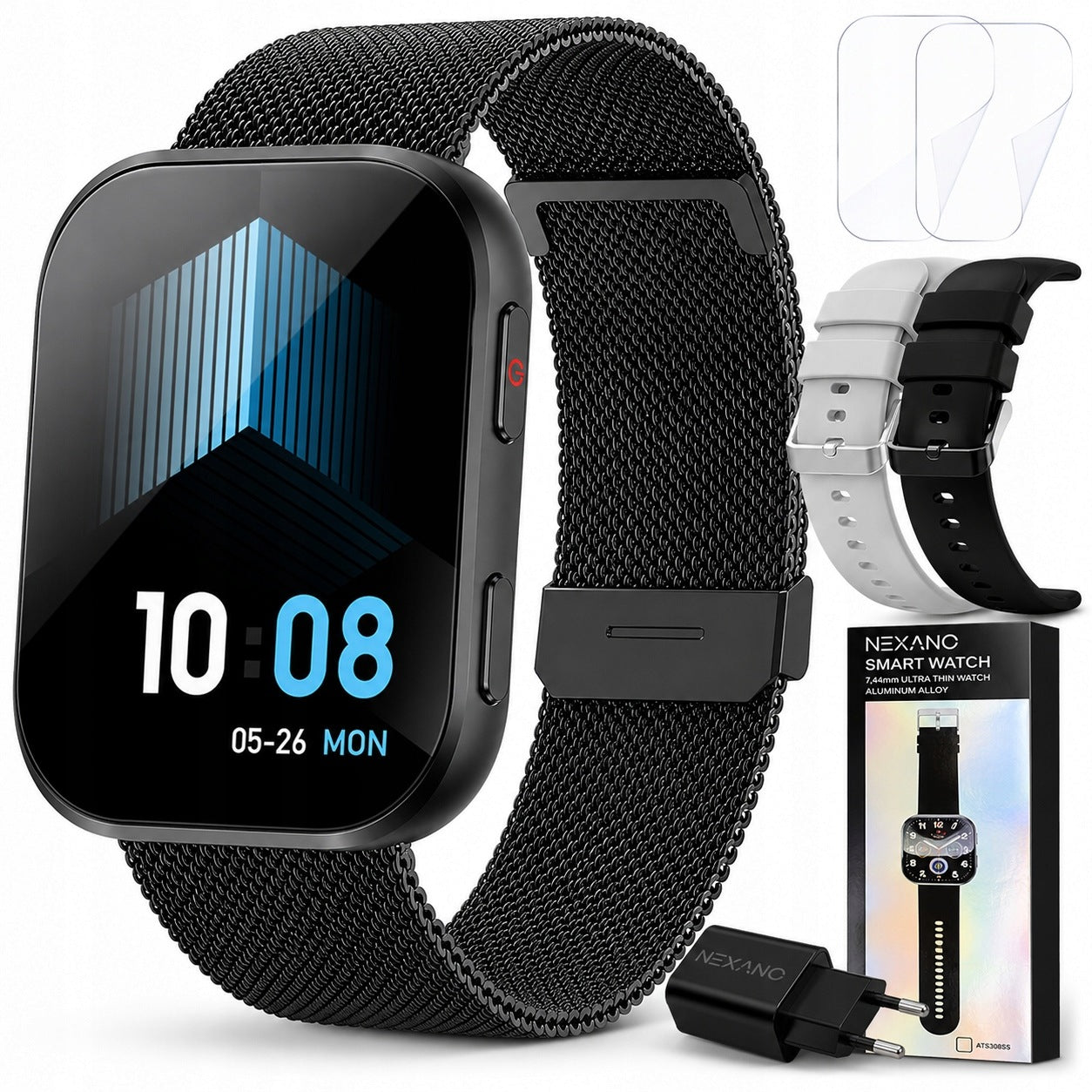Smartwatch Women's Watch AMOLED MENU PL Talks Notifications Pressure