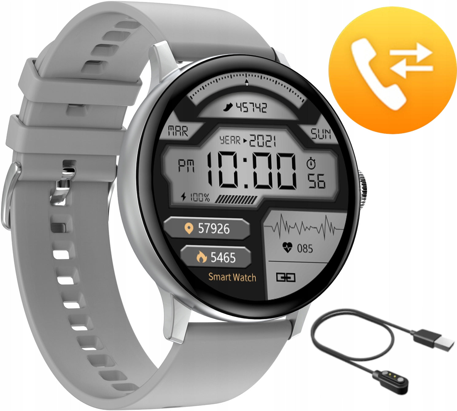 Smartwatch Women's Watch Calls Receiving Calls SMS MSG Polish Menu