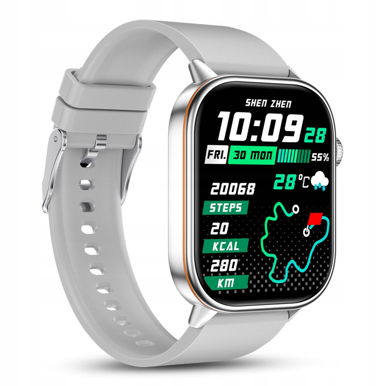 Smartwatch Women's Watch - GPS Sport Waterproof Talk SMS - Menu PL EAN (GTIN) 5906639822851