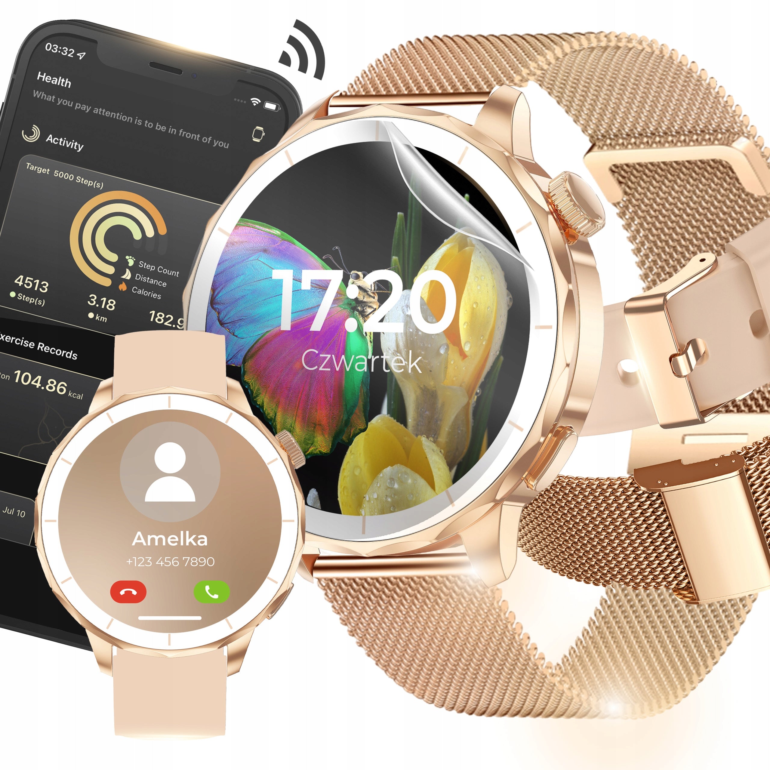 Smartwatch Women's Watch Talk Whatsapp Notifications Map Translator Sport Packaging status original