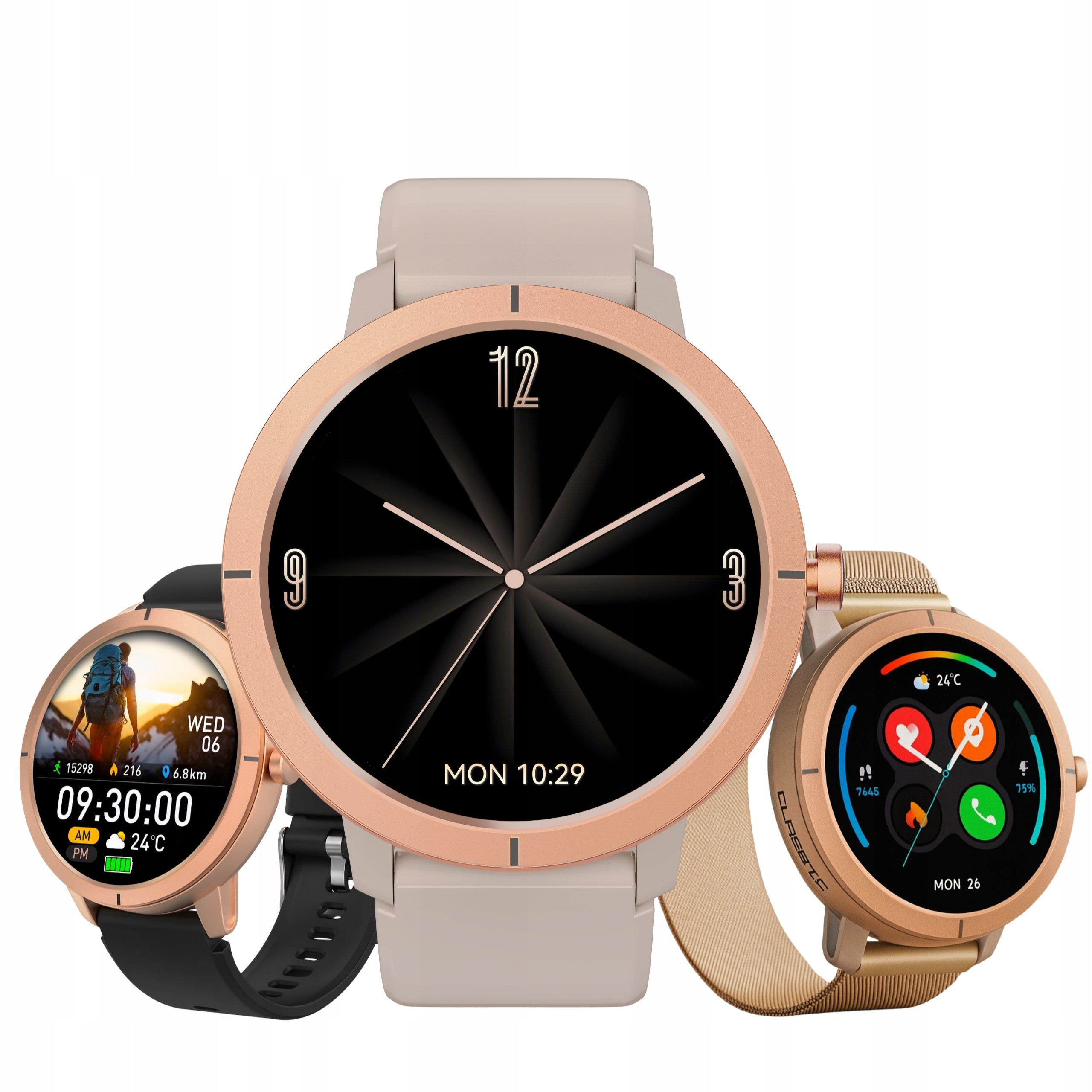 Smartwatch Women's elegant sport 360mah 466x466 CONVERSATIONS WATER RESISTANCE 5ATM