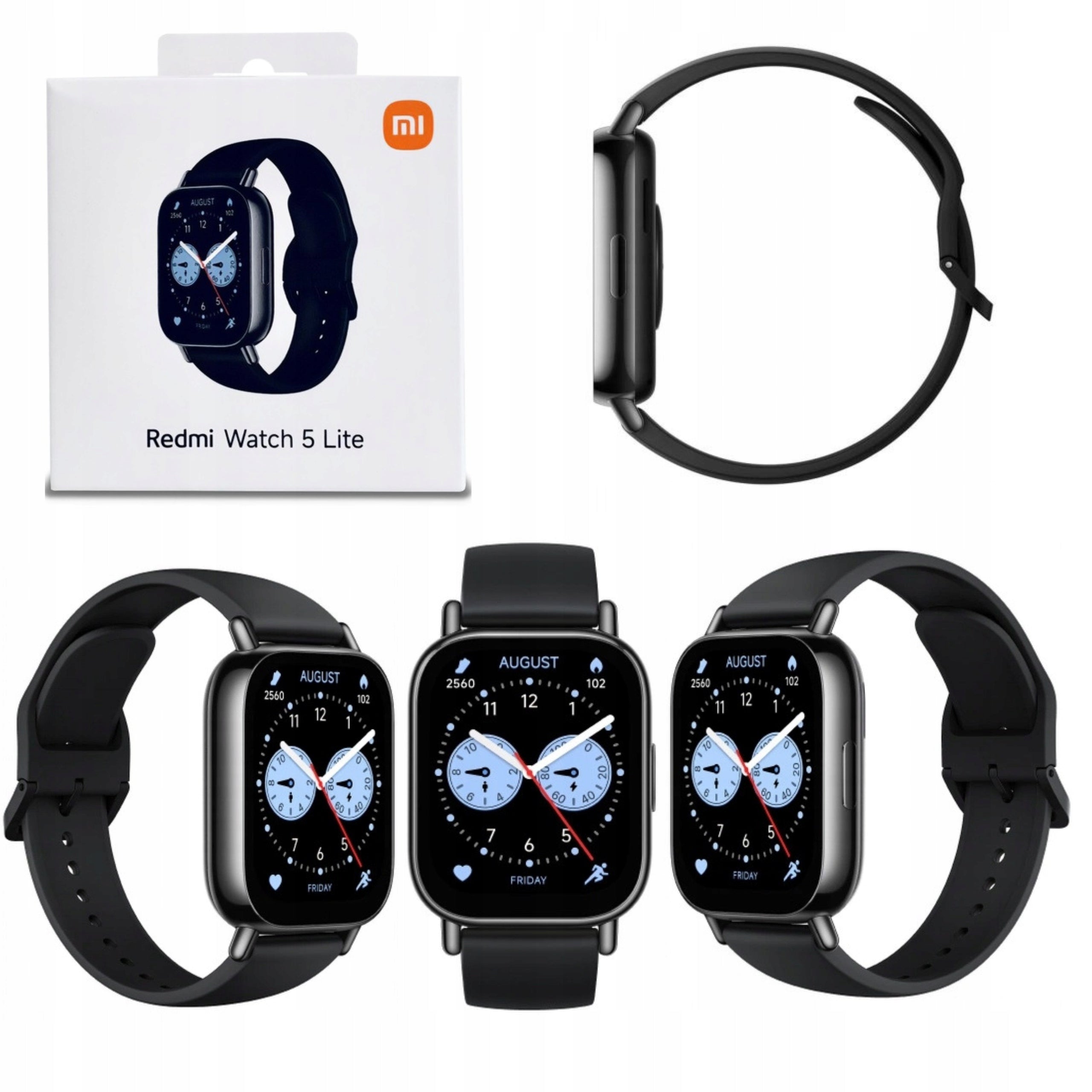 Smartwatch Xiaomi Redmi Watch 5 Lite GPS AMOLED 5 ATM black