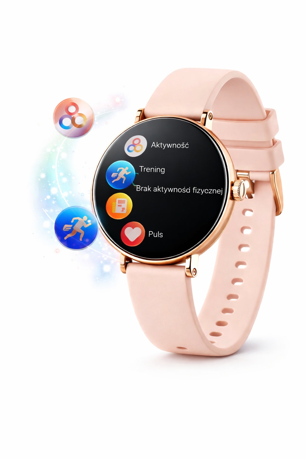 Smartwatch Y16 AMOLED | Bluetooth Calls | Pulse | Activity | Rose Gold Packaging status original