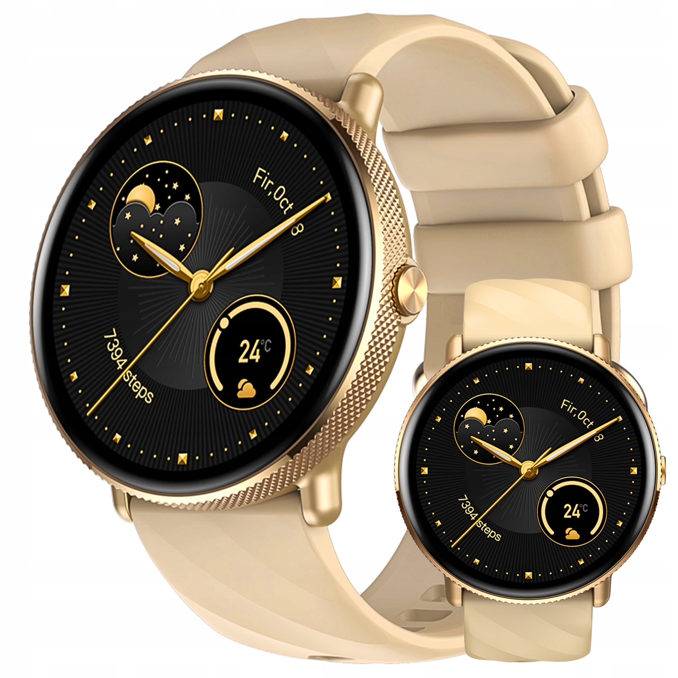 Smartwatch Zeblaze GTR 3 Pro Gold AMOLED Health Monitor For Women Packaging status original