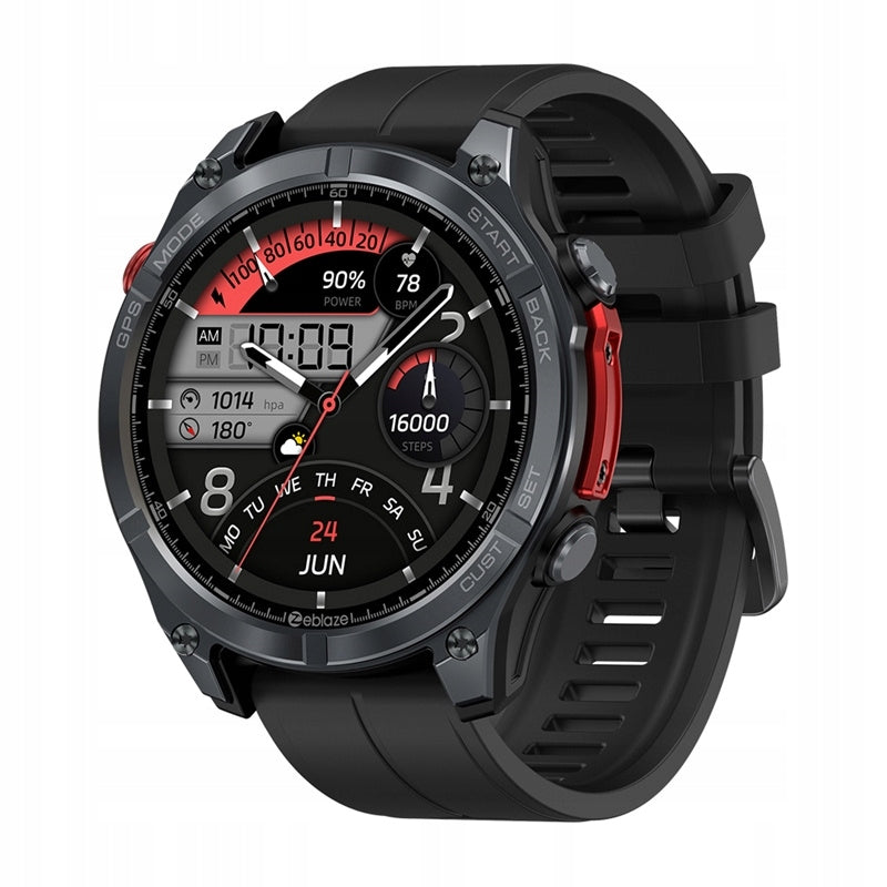 Smartwatch Zeblaze Stratos 4 Black GPS AMOLED sports waterproof 5ATM Packaging status original
