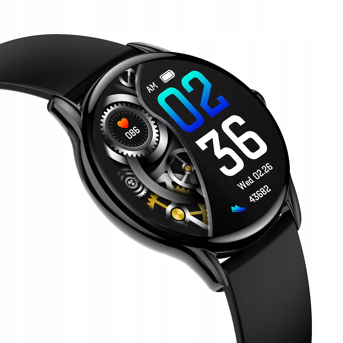 Smartwatch black features NOTIFICATION PULS GAME strap + bracelet Packaging status original