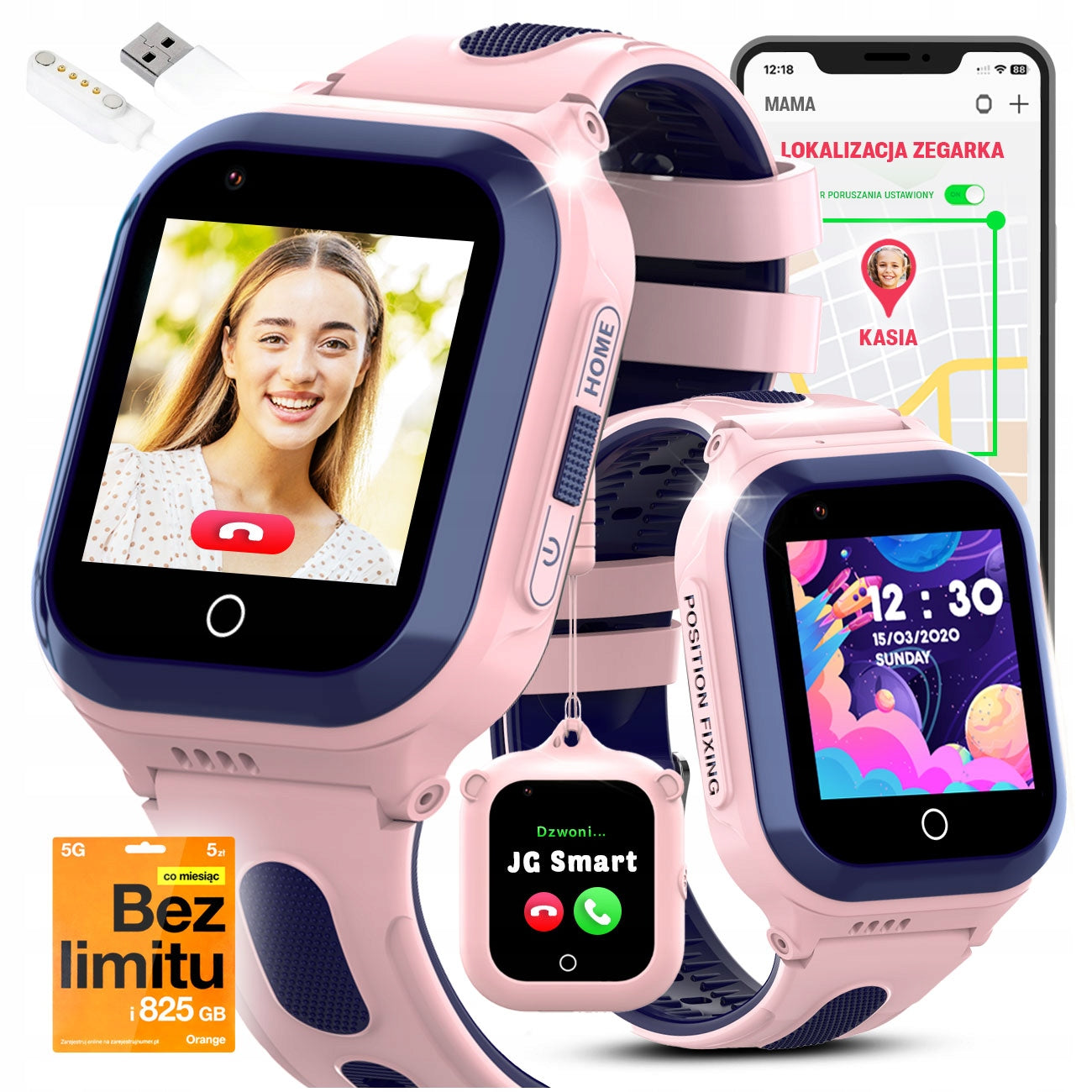 Smartwatch for Children Watch PL GPS Talking Learning SMS Camera Video Gift
