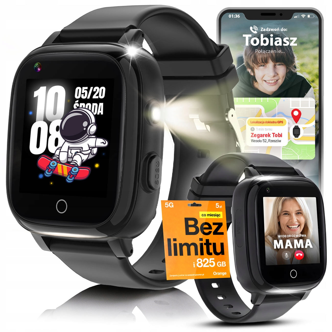 Smartwatch for Children Watch SMS Phone GPS LOCATION Talk MP3 Games