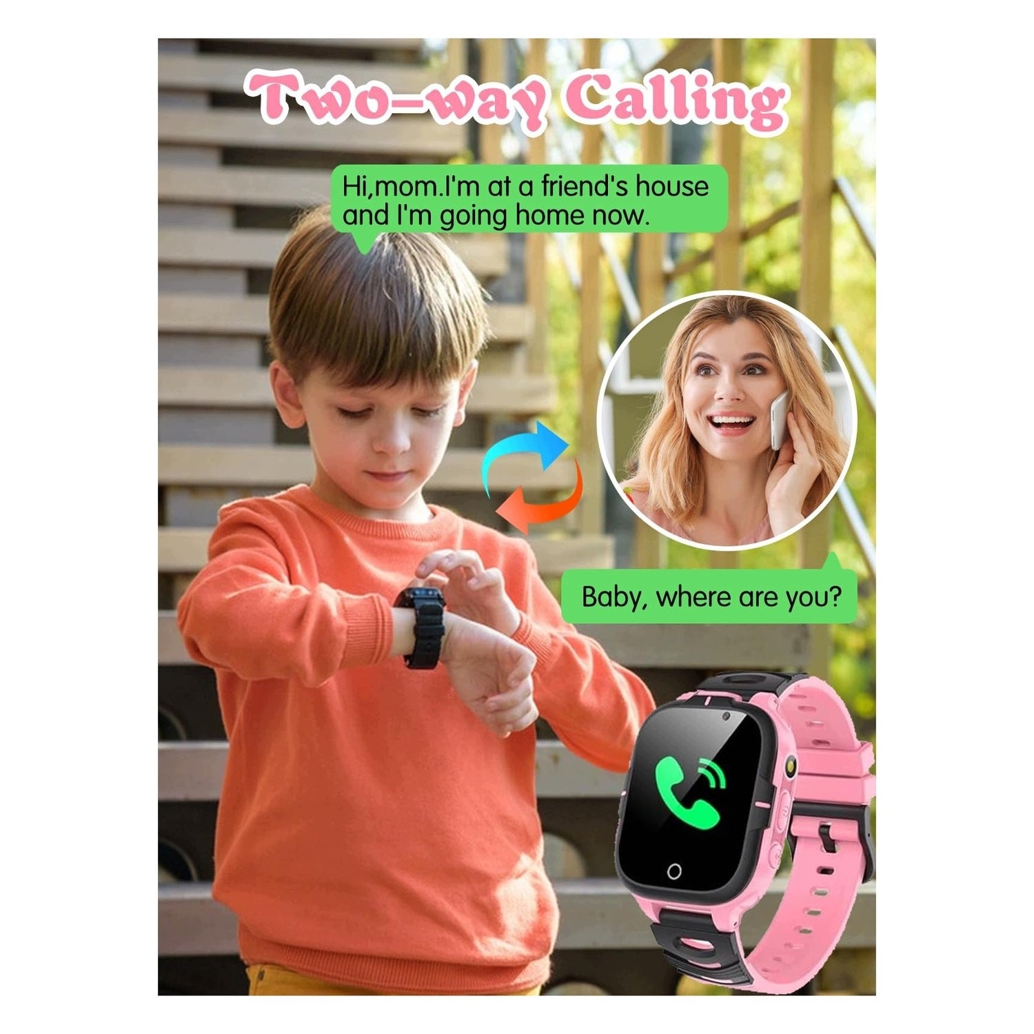 Smartwatch for Kids with GPS and 4G - Waterproof - With Video Function Brand no brand