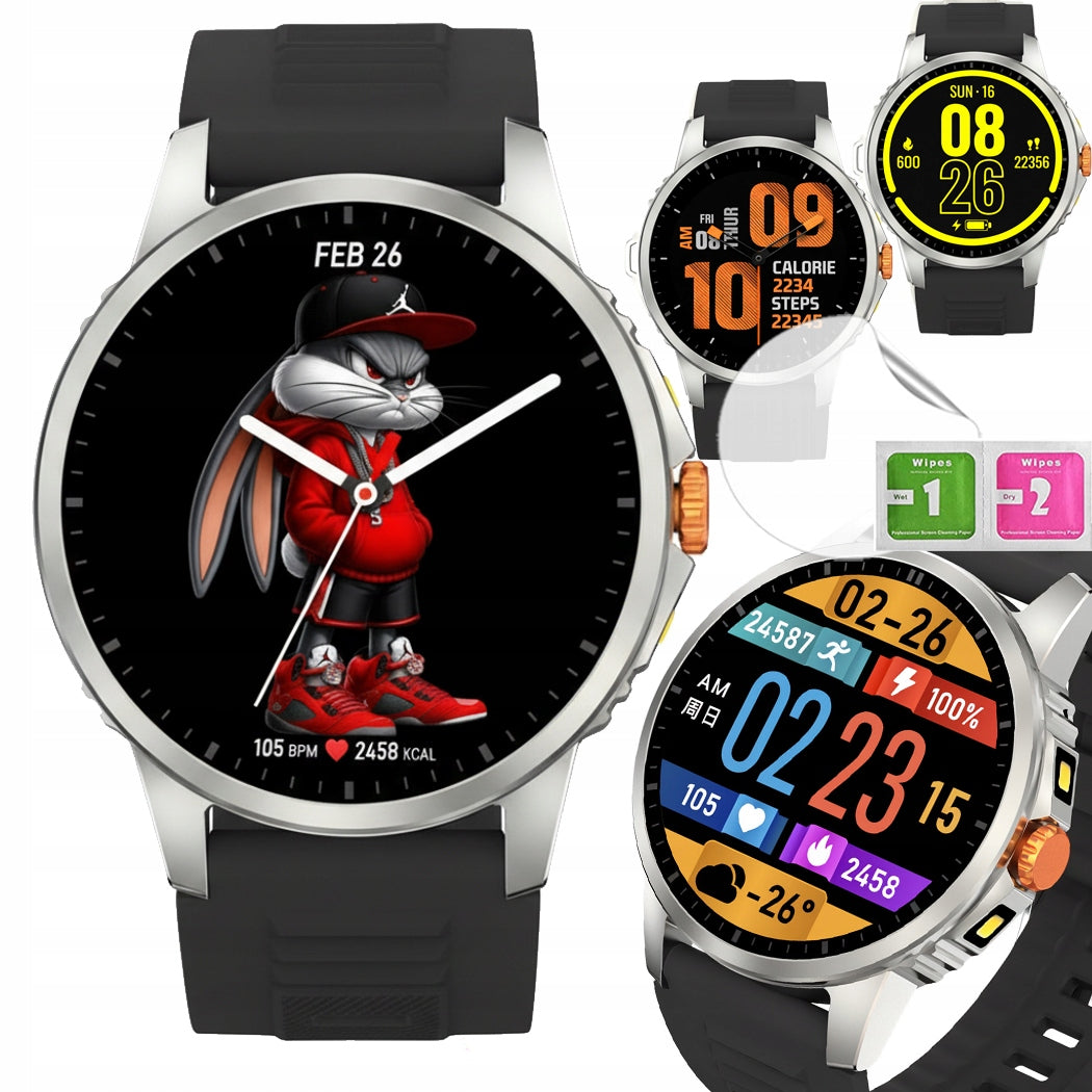 Smartwatch for boy HD steps tetno game compass flashlight color screen