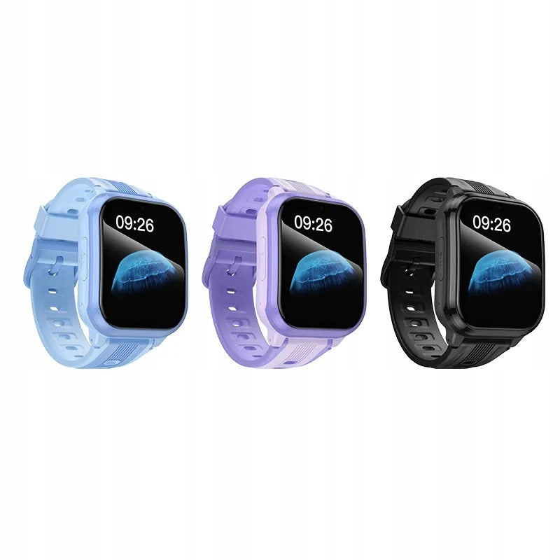 Smartwatch for children 1,69" 4G GPS with talk function Hoco Y108 purple Model other