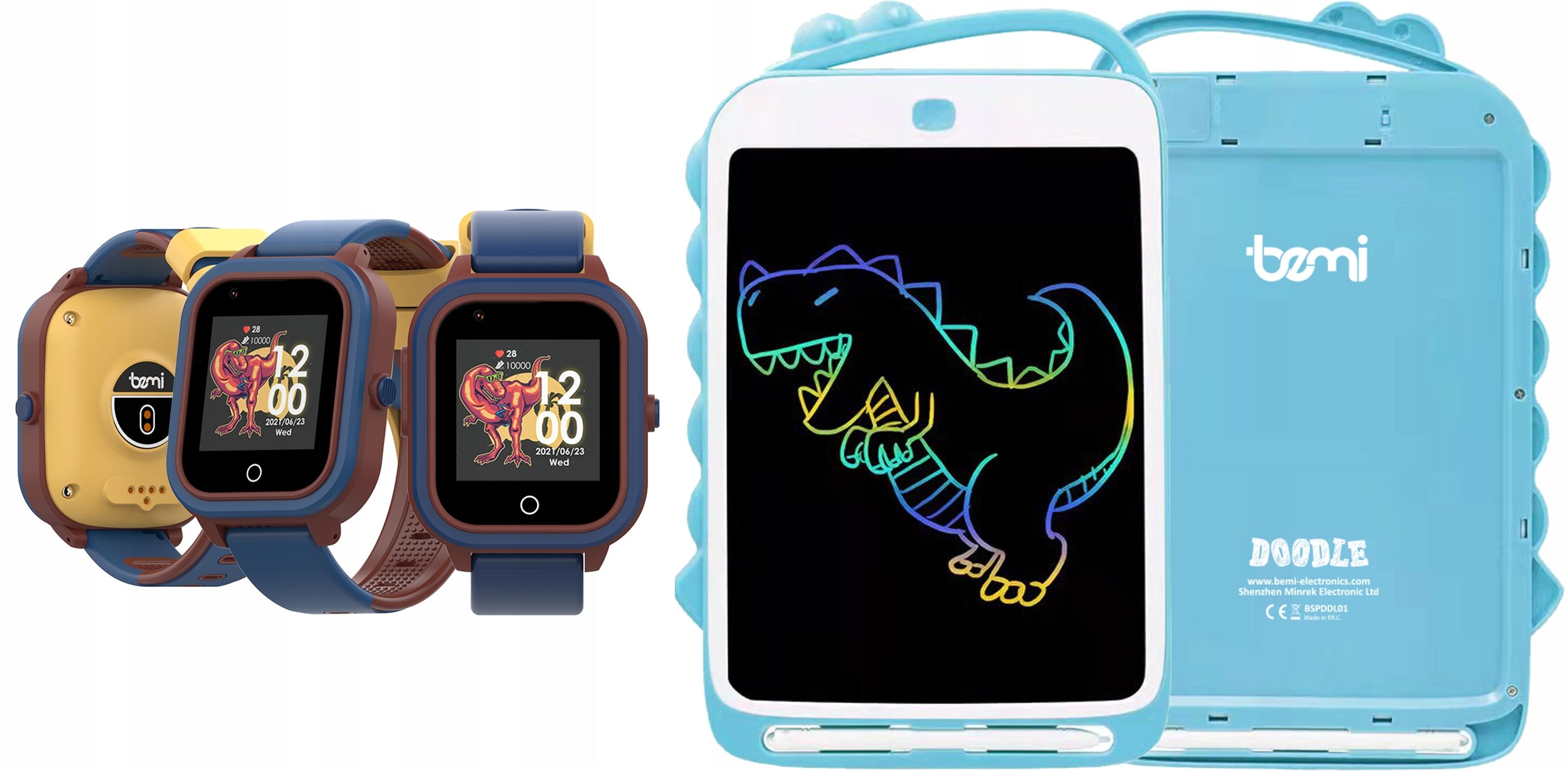 Smartwatch for children Bemi Links 4G/LTE GPS sensors temp disappearance blue Packaging status original