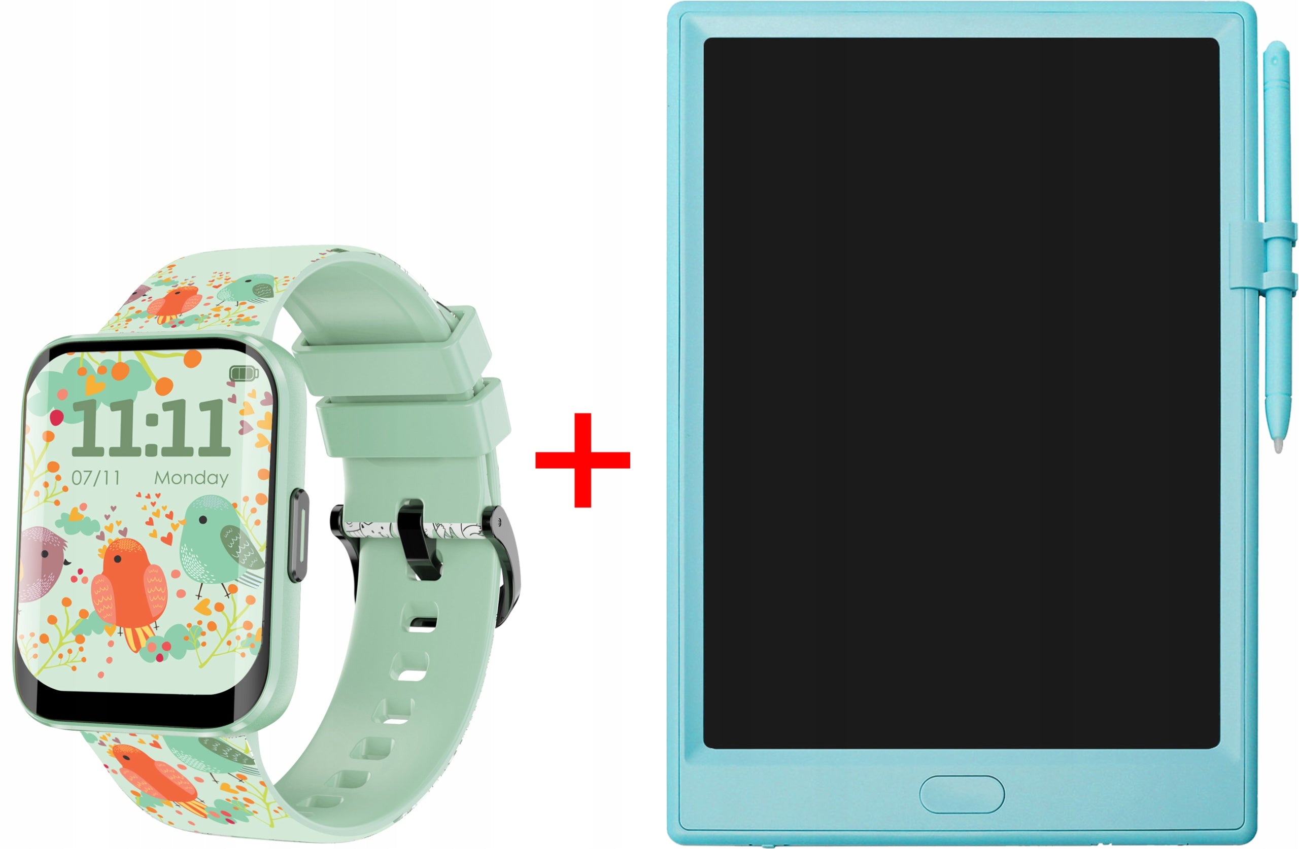 Smartwatch for children Bemi OMI znikopis Grafitto FREEBIE for gift green Packaging status original