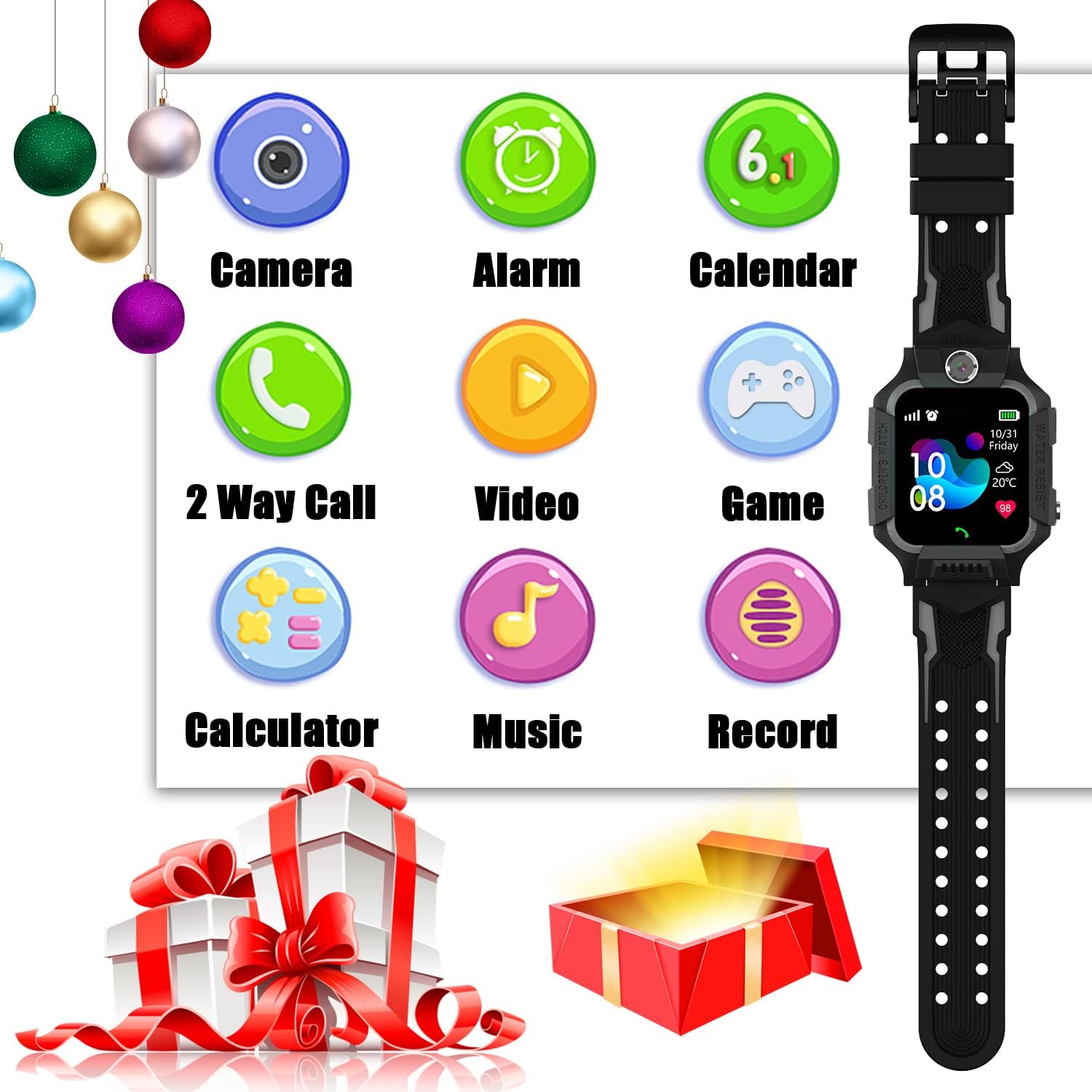 Smartwatch for children PTHTECHUS 3 black Brand no brand
