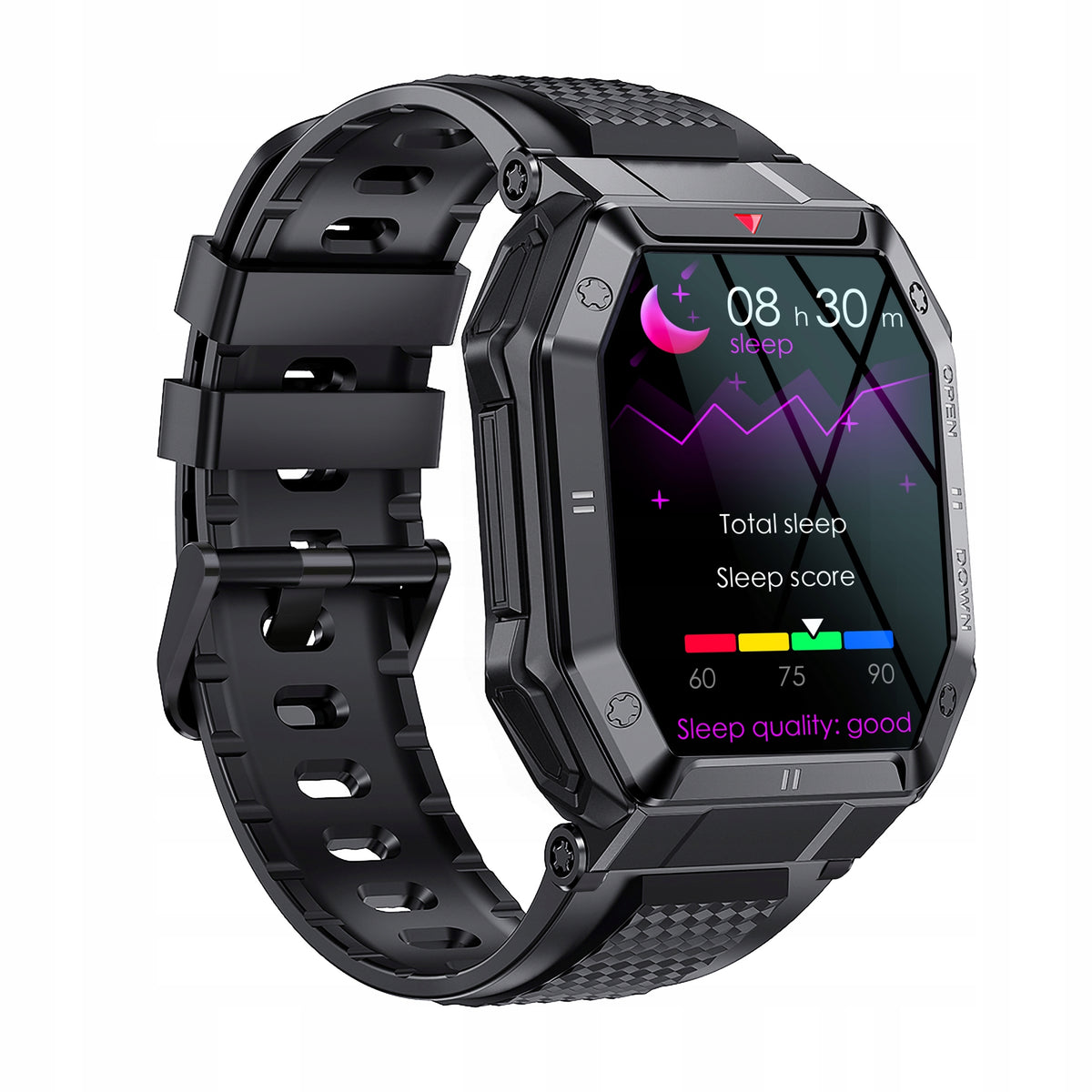 Smartwatch men's watch black features SPORTS SET STRAP + BRACELET Brand no brand
