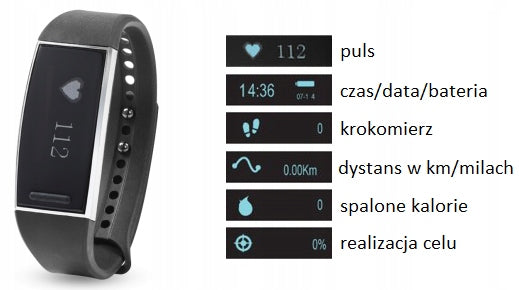 Smartwatch smart watch Pulse Android iOS pedometer rubber black Kind smartwatch