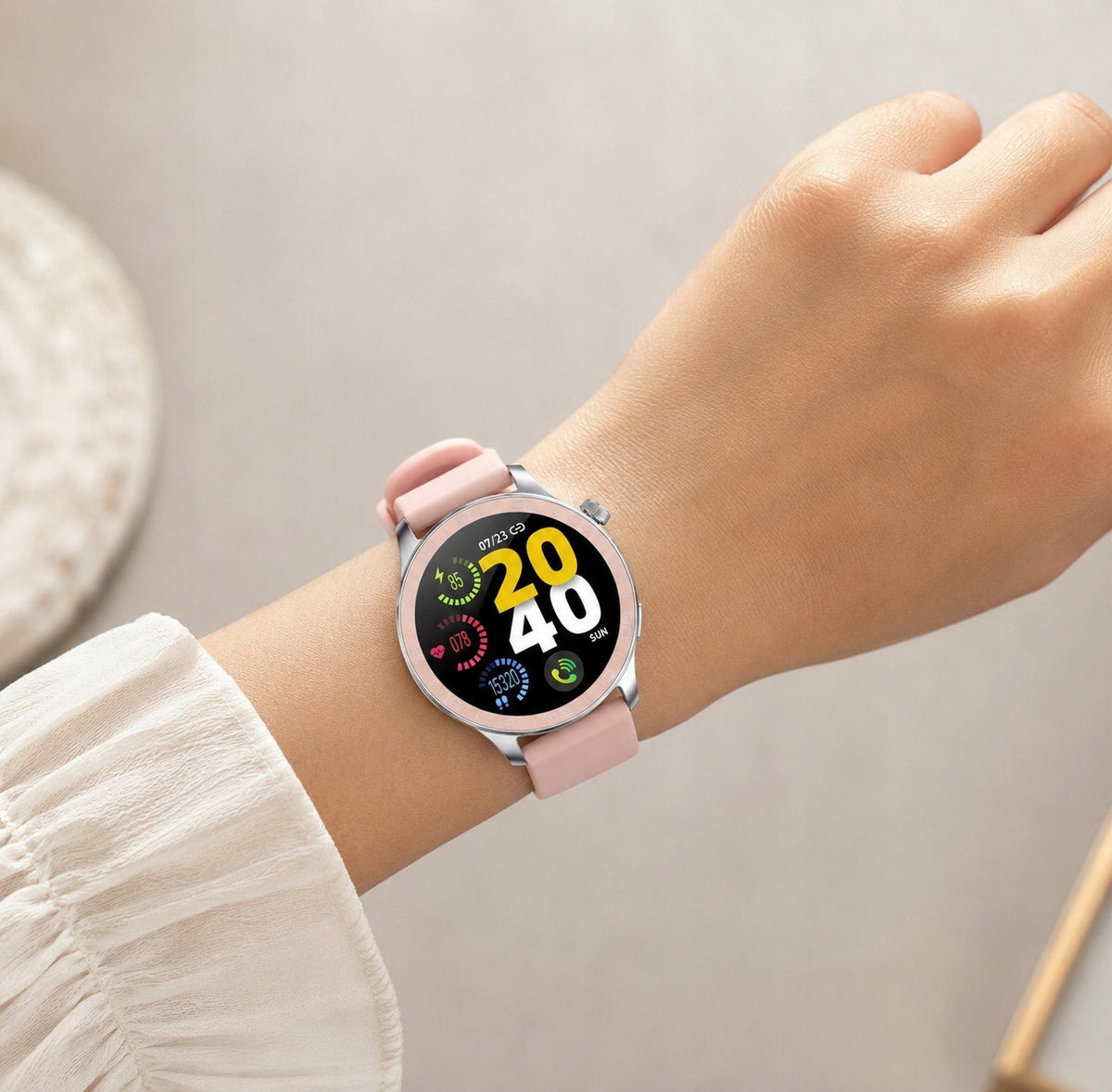 Smartwatch smart watch talk sport WiFi T10 PRO pink round Manufacturer code Smartwatch T10 PRO